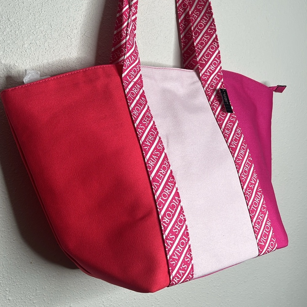 Victoria's Secret Tote Bag Pink Zipper Cute Cheap Swim Boat Gift